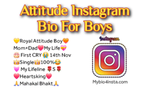 Instagram Bio For Boys