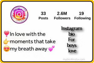 Instagram Bio For Boys