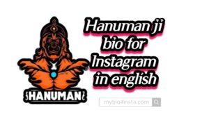Hanuman ji Bio For Instagram