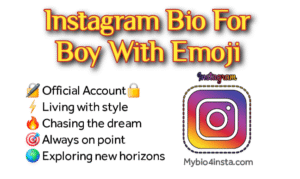 Instagram Bio For Boys