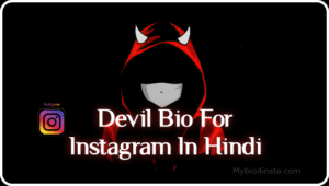 Devil Bio For Instagram